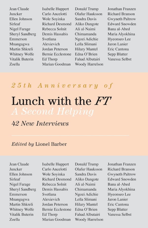 Lunch With The Ft by Lionel Barber, Hardcover | Indigo Chapters