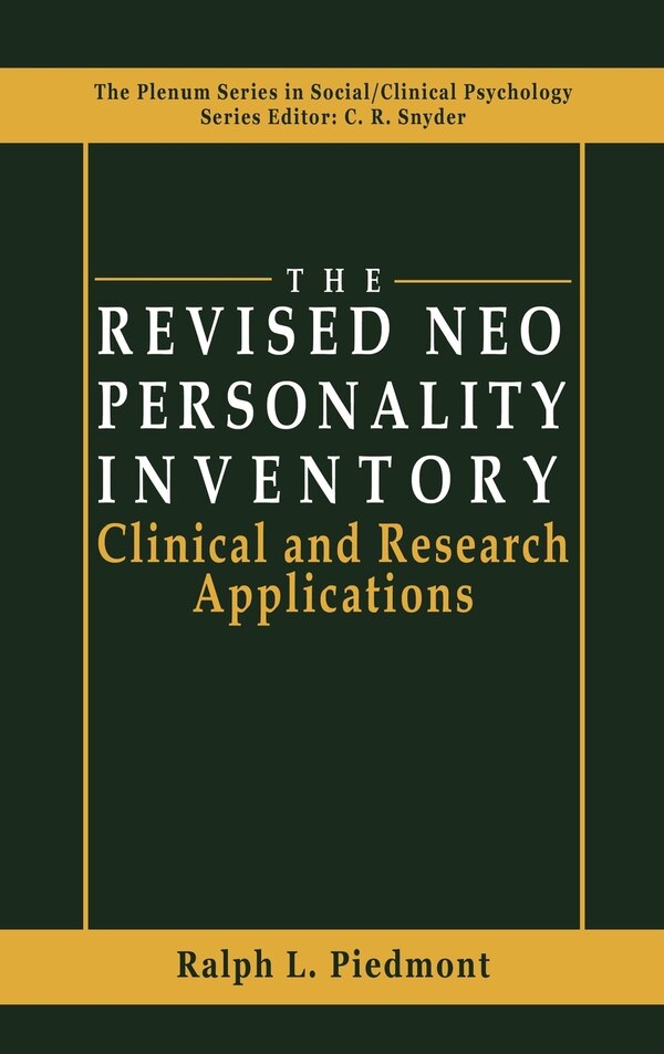 The Revised Neo Personality Inventory by Ralph L. Piedmont, Hardcover | Indigo Chapters