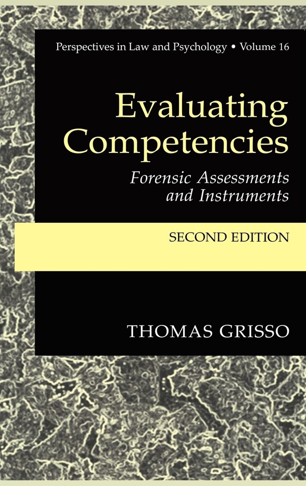 Evaluating Competencies by Thomas Grisso, Hardcover | Indigo Chapters
