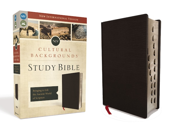 NIV Cultural Backgrounds Study Bible (Context Changes Everything) Bonded Leather Black Red Letter Thumb Indexed by Zondervan | Indigo Chapters