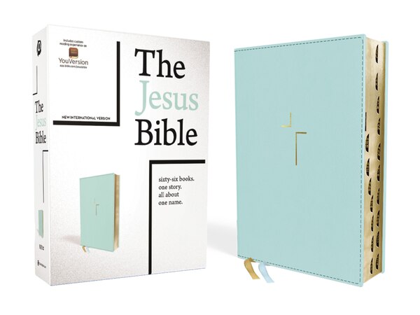 The Jesus Bible NIV Edition (With Thumb Tabs to Help Locate the Books of the Bible) Leathersoft Teal Thumb Indexed Comfort Print by Zondervan