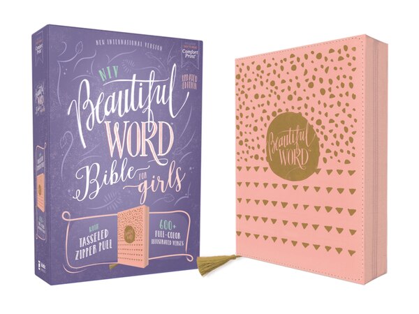 Niv Beautiful Word Bible For Girls Updated Edition Leathersoft Zippered Pink Red Letter Comfort Print by Zondervan Zondervan | Indigo Chapters