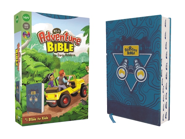 Nirv Adventure Bible For Early Readers Leathersoft Blue Full Color Thumb Indexed Tabs by Lawrence O. Richards, Leather/Fine Binding