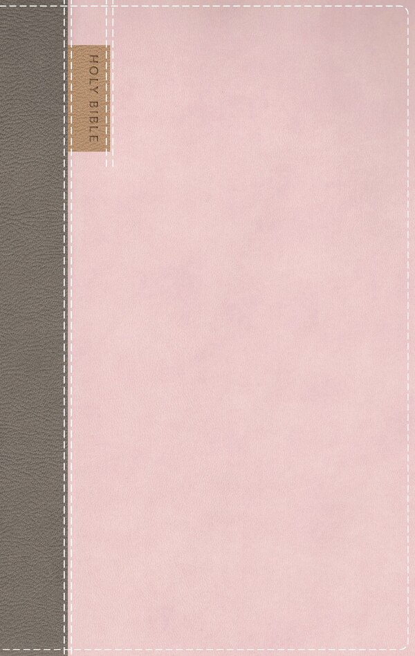 NIV Application Bible Personal Size Leathersoft Pink/Gray Red Letter Thumb Indexed Comfort Print by Zondervan, Leather/Fine Binding