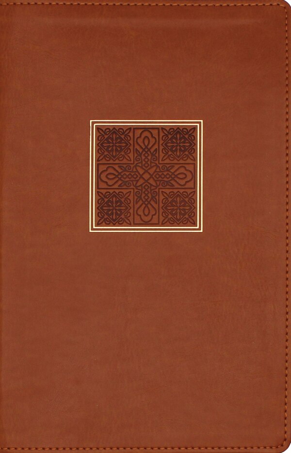 NASB Personal Size Bible Large Print Leathersoft Brown Red Letter 1995 Text Comfort Print by Zondervan, Leather/Fine Binding | Indigo Chapters