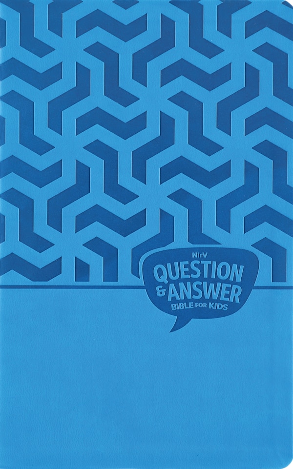 NIrV Question and Answer Bible for Kids Leathersoft Blue Comfort Print by Zondervan, Leather/Fine Binding | Indigo Chapters