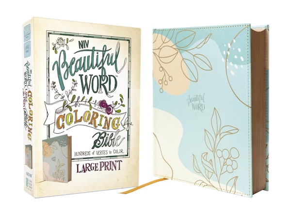 NIV Beautiful Word Coloring Bible Large Print Leathersoft over Board Teal by Zondervan, Imitation Leather | Indigo Chapters