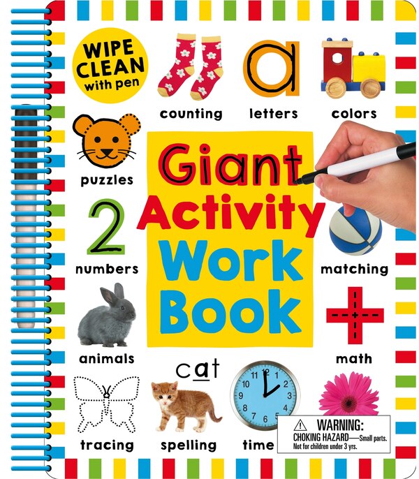 Wipe Clean: Giant Activity Workbook by Roger Priddy, Spiral Bound | Indigo Chapters