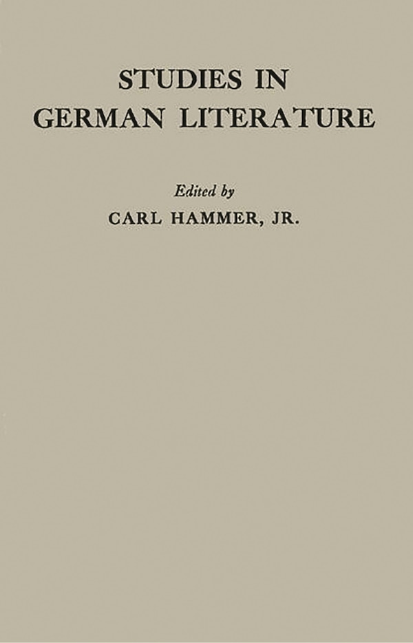 Studies In German Literature, Hardcover | Indigo Chapters