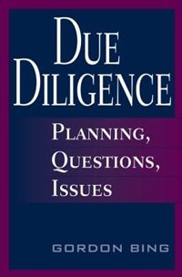 Due Diligence by Gordon Bing, Hardcover | Indigo Chapters