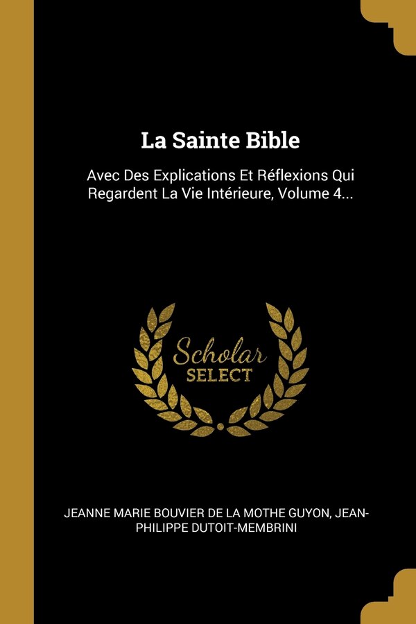 La Sainte Bible by Jean-philippe Dutoit-membrini, Paperback | Indigo Chapters