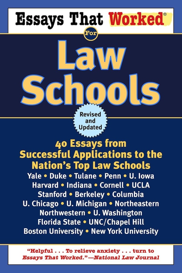 Essays That Worked for Law Schools (Revised) by Boykin Curry, Paperback | Indigo Chapters