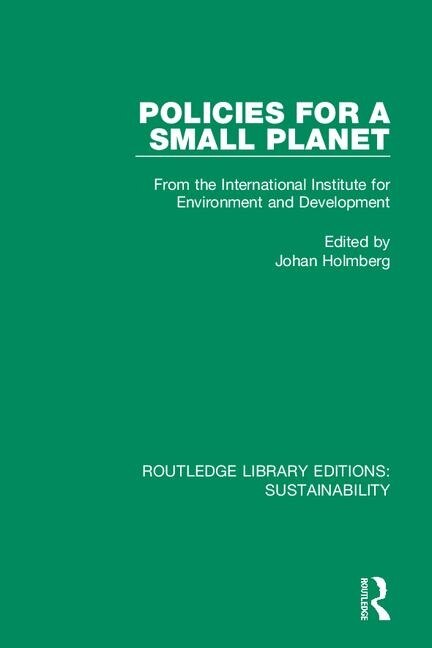 Policies For A Small Planet by Johan Holmberg, Paperback | Indigo Chapters