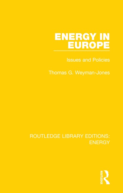 Energy In Europe by Thomas G. Weyman-Jones, Paperback | Indigo Chapters