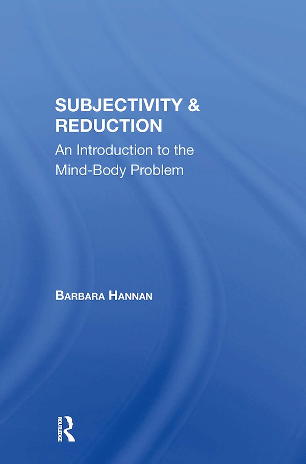 Subjectivity And Reduction by Barbara Hannan, Paperback | Indigo Chapters