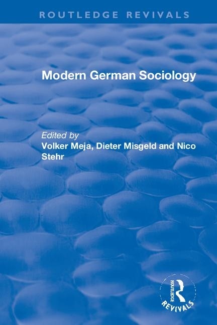 Modern German Sociology by Volker Meja, Paperback | Indigo Chapters