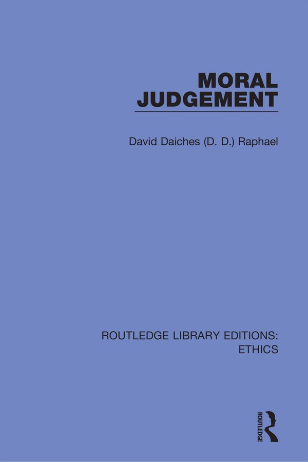 Moral Judgement by David Daiches (d. D. Raphael, Paperback | Indigo Chapters