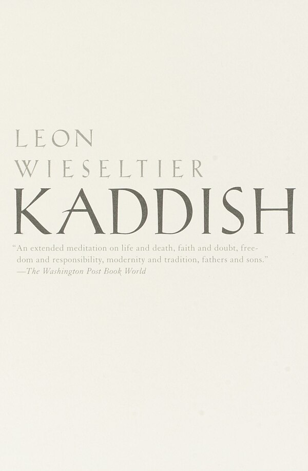 Kaddish by Leon Wieseltier, Paperback | Indigo Chapters