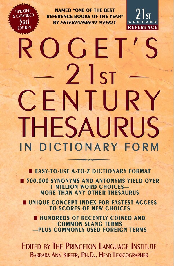 Roget's 21st Century Thesaurus by Barbara Ann Kipfer, Paperback | Indigo Chapters