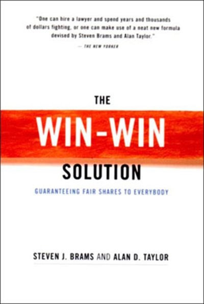 Win Win Solution by Steven J J. Brams, Paperback | Indigo Chapters