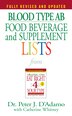 Blood Type Ab Food Beverage And Supplement Lists by Peter J. D'adamo, Mass Market Paperback | Indigo Chapters