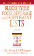 Blood Type B Food Beverage And Supplement Lists by Peter J. D'adamo, Mass Market Paperback | Indigo Chapters