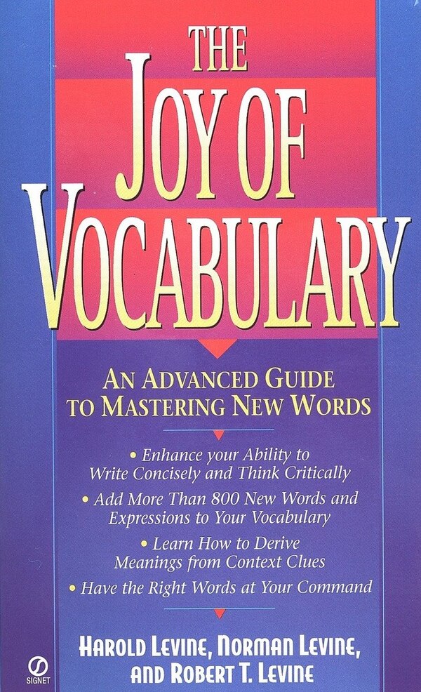 The Joy Of Vocabulary by Harold Levine, Mass Market Paperback | Indigo Chapters