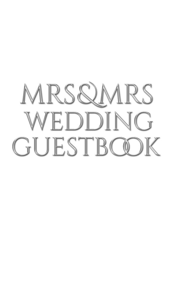 Mrs and Mrs wedding stylish Guest Book by Michael Huhn, Paperback | Indigo Chapters