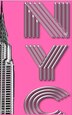 New York City Chrysler Building pink Drawing Writing creative blank journal by Michael Huhn, Paperback | Indigo Chapters