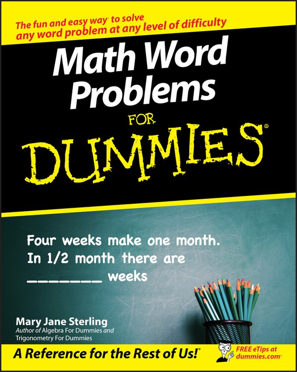 Math Word Problems For Dummies by Mary Jane Sterling, Paperback | Indigo Chapters