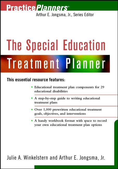 The Special Education Treatment Planner by David J. Berghuis, Paperback | Indigo Chapters