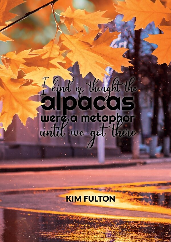 I kind of thought the alpacas were a metaphor until we got there by Kim Fulton, Paperback | Indigo Chapters