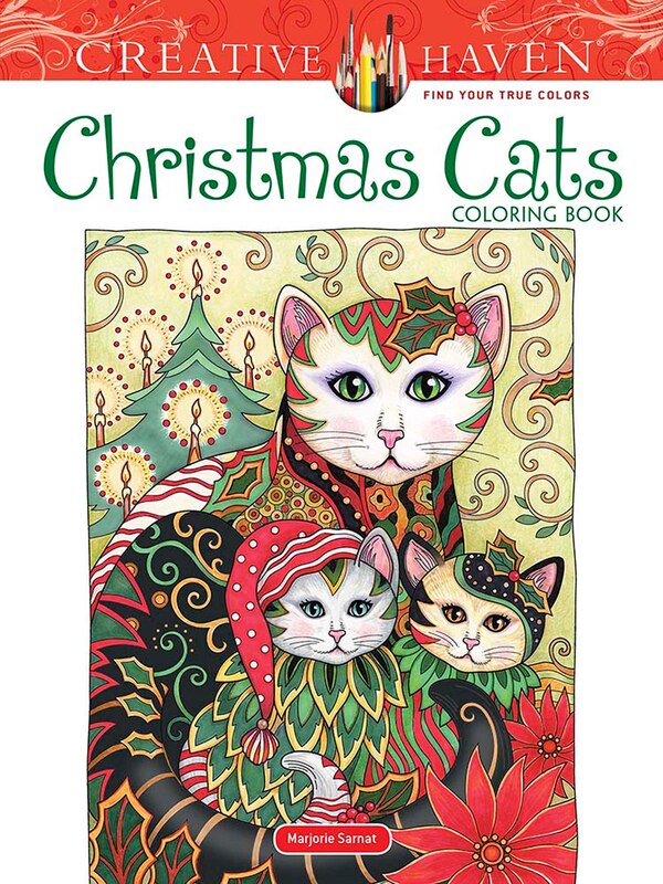 Creative Haven Christmas Cats Coloring Book by Marjorie Sarnat, Paperback | Indigo Chapters