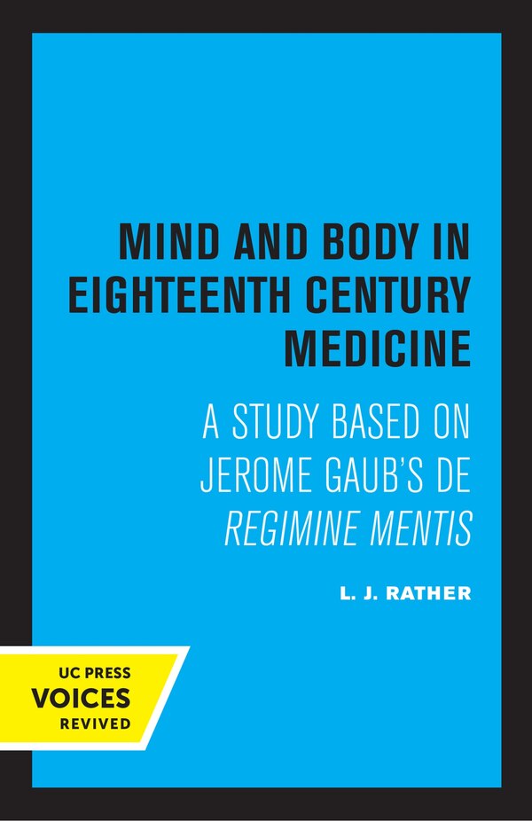 Mind And Body In Eighteenth Century Medicine by L. J. Rather, Paperback | Indigo Chapters