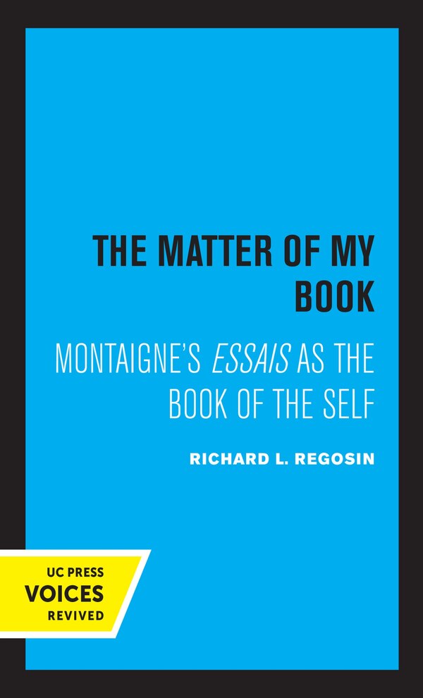 The Matter Of My Book by Richard L. Regosin, Paperback | Indigo Chapters