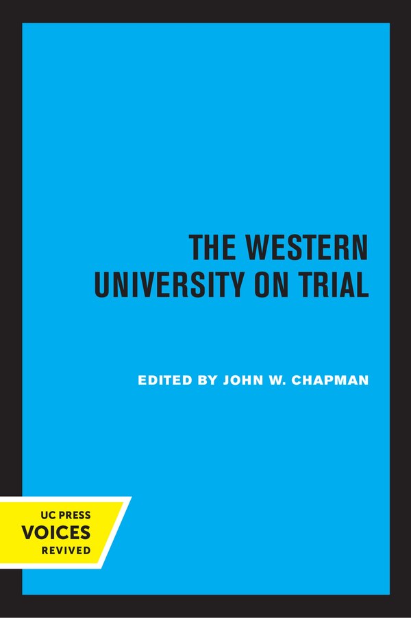 The Western University on Trial by John W. Chapman, Paperback | Indigo Chapters