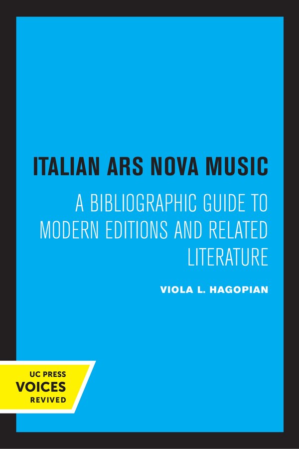 Italian Ars Nova Music by Viola L. Hagopian, Paperback | Indigo Chapters