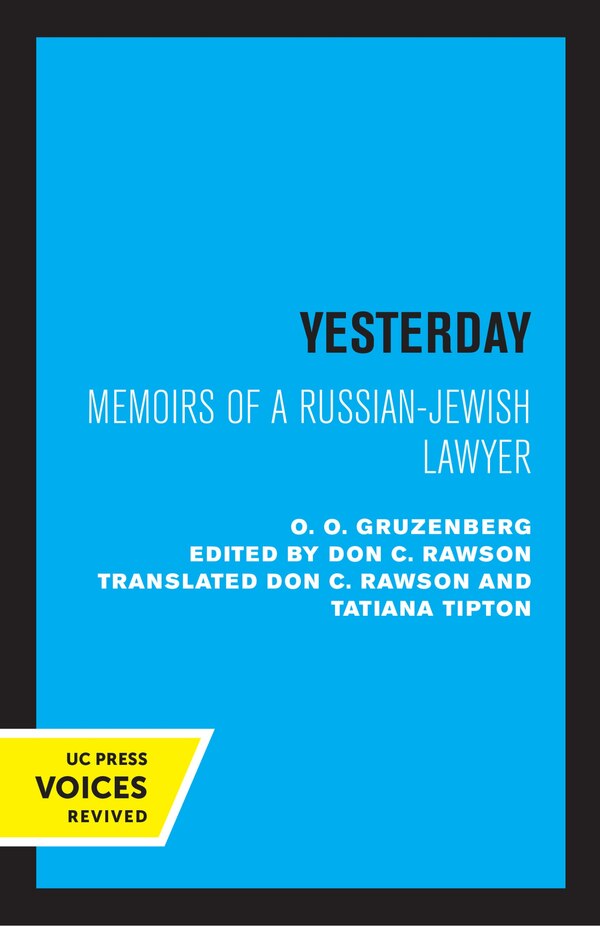 Yesterday by O.o. Gruzenberg, Paperback | Indigo Chapters
