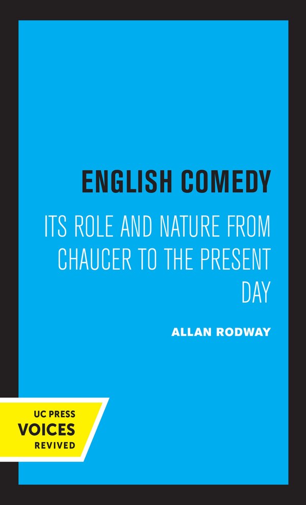 English Comedy by Allan Rodway, Paperback | Indigo Chapters