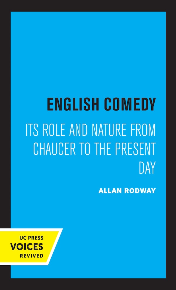English Comedy by Allan Rodway, Hardcover | Indigo Chapters