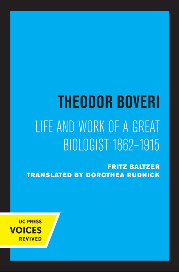 Theodor Boveri by Fritz Baltzer, Hardcover | Indigo Chapters