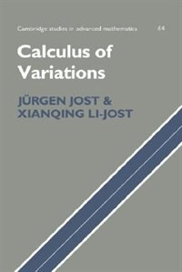 Calculus of Variations by Jürgen Jost, Paperback | Indigo Chapters