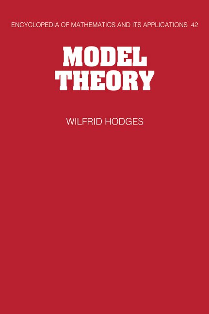 Model Theory by Wilfrid Hodges, Paperback | Indigo Chapters