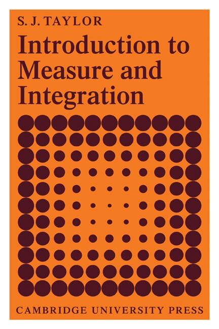 Introduction To Measure And Integration by S. J. Taylor, Paperback | Indigo Chapters