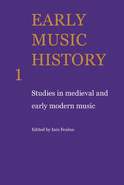 Early Music History by Iain Fenlon, Paperback | Indigo Chapters