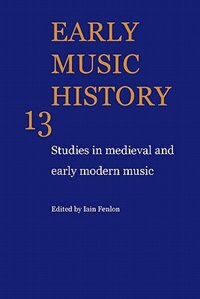 Early Music History by Iain Fenlon, Paperback | Indigo Chapters