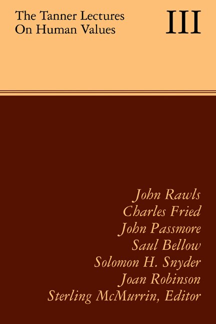 The Tanner Lectures on Human Values by Sterling M. McMurrin, Paperback | Indigo Chapters