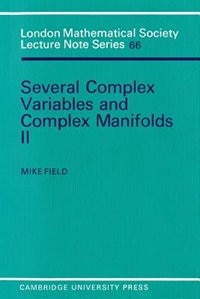 Several Complex Variables and Complex Manifolds II by Mike Field, Paperback | Indigo Chapters