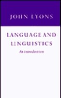 Language And Linguistics by John Lyons, Paperback | Indigo Chapters