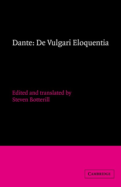 Dante: De vulgari eloquentia by Dante Dante, Hardcover | Indigo Chapters